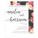 Charcoal Swoosh Names Invitations Image 4 of 6